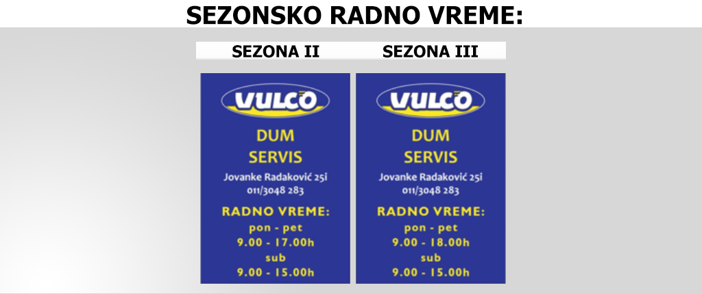 SEZONSKO RADNO VREME